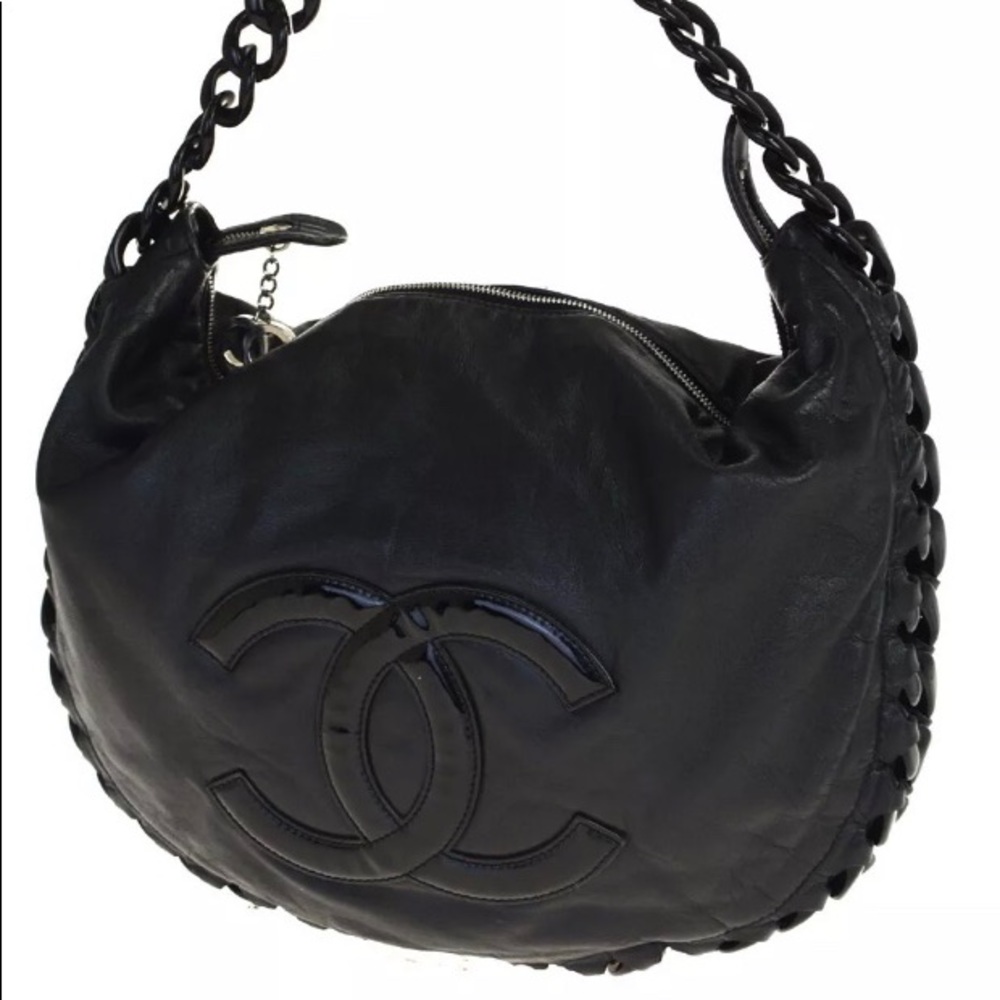 CHANEL Luxury Line Hobo Chain Bag Purse